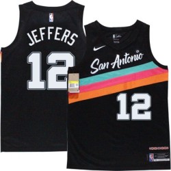 Spurs #12 Othyus Jeffers 2020-2021 City Edition Twill Jersey