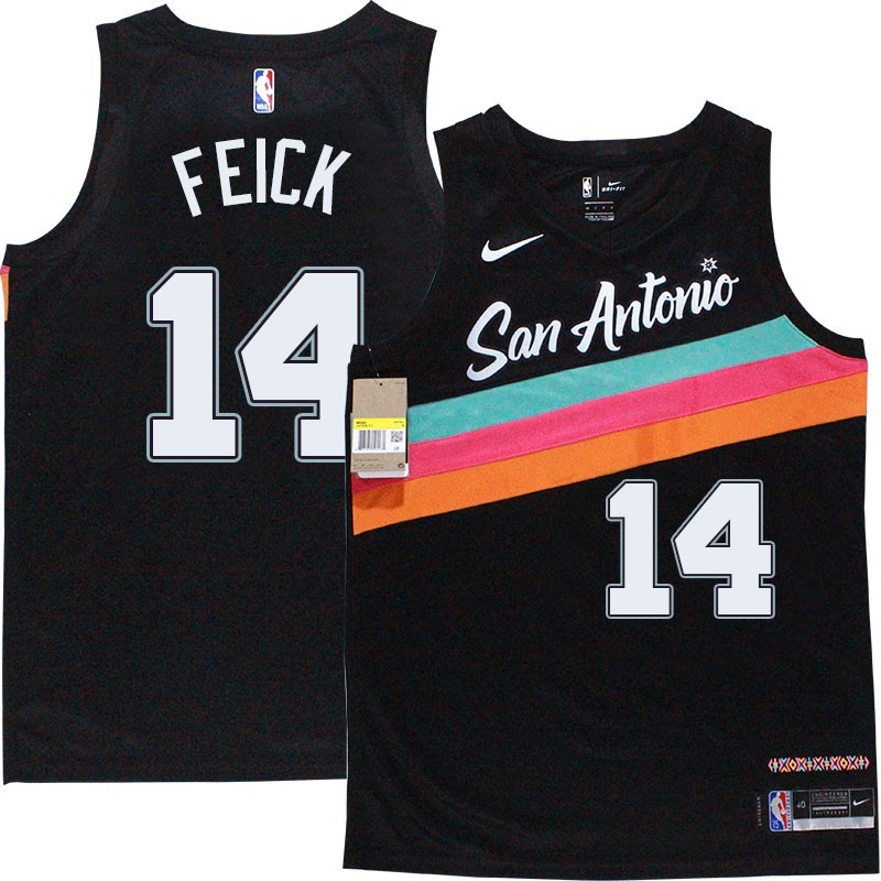 Spurs #14 Jamie Feick 2020-2021 City Edition Twill Jersey