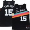 Spurs #15 Ron Sanford 2020-2021 City Edition Twill Jersey