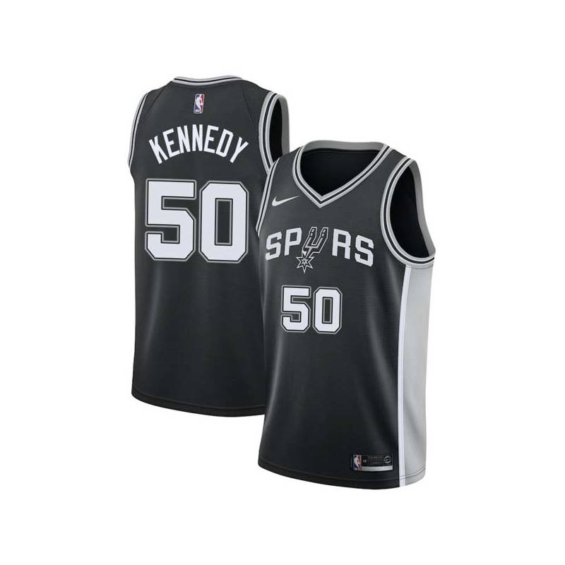 Black Goo Kennedy Twill Basketball Jersey -Spurs #50 Kennedy Twill Jerseys, FREE SHIPPING