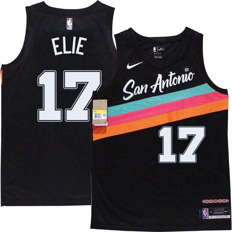 Spurs #17 Mario Elie 2020-2021 City Edition Twill Jersey