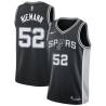 Black Rich Niemann Twill Basketball Jersey -Spurs #52 Niemann Twill Jerseys, FREE SHIPPING