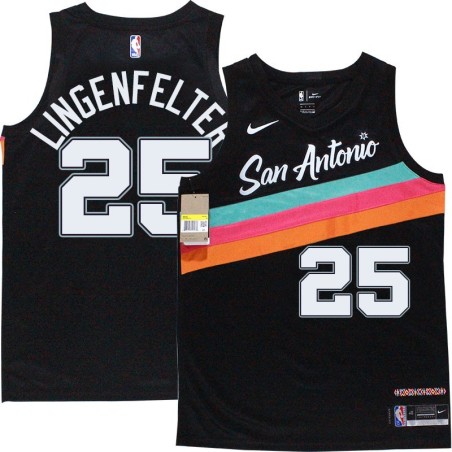 Spurs #25 Steve Lingenfelter 2020-2021 City Edition Twill Jersey