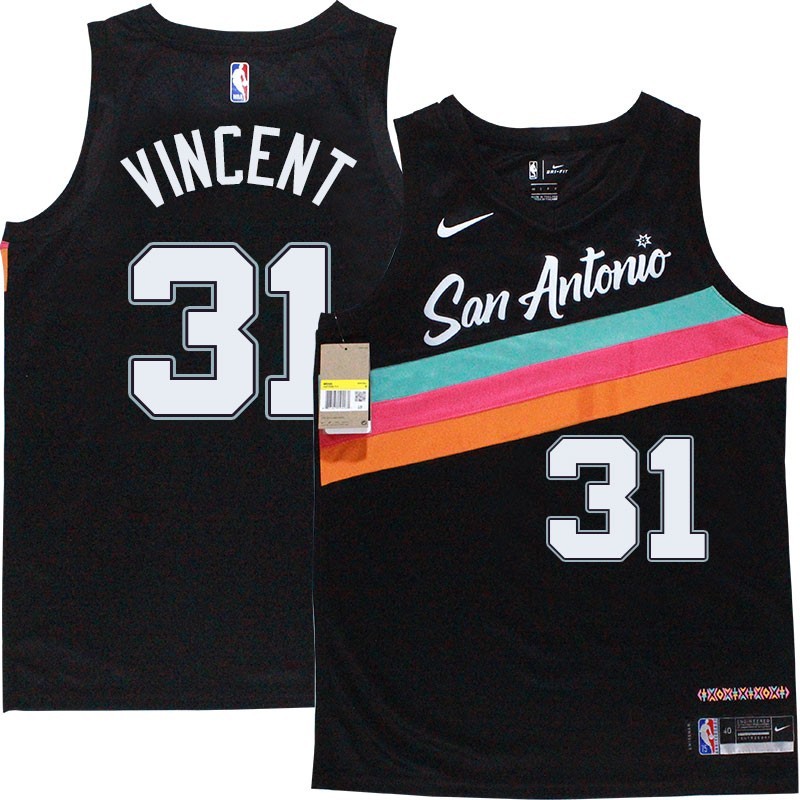 Spurs #31 Jay Vincent 2020-2021 City Edition Twill Jersey