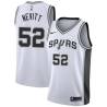 White Chuck Nevitt Twill Basketball Jersey -Spurs #52 Nevitt Twill Jerseys, FREE SHIPPING