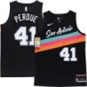 Spurs #41 Will Perdue 2020-2021 City Edition Twill Jersey