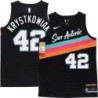 Spurs #42 Larry Krystkowiak 2020-2021 City Edition Twill Jersey