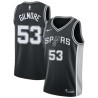 Black Artis Gilmore Twill Basketball Jersey -Spurs #53 Gilmore Twill Jerseys, FREE SHIPPING