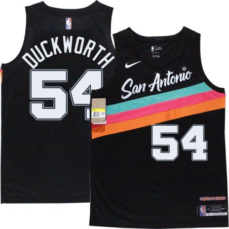 Spurs #54 Kevin Duckworth 2020-2021 City Edition Twill Jersey