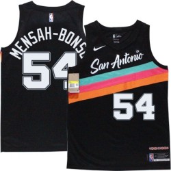 Spurs #54 Pops Mensah-Bonsu 2020-2021 City Edition Twill Jersey