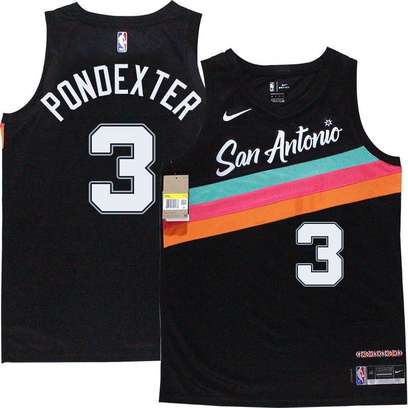 Spurs #3 Quincy Pondexter 2020-2021 City Edition Twill Jersey