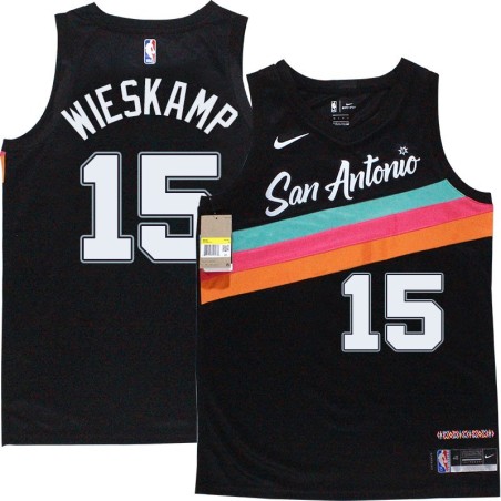 Spurs #15 Joe Wieskamp 2020-2021 City Edition Twill Jersey