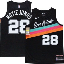 Spurs #28 Donatas Motiejunas 2020-2021 City Edition Twill Jersey