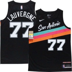 Spurs #77 Joffrey Lauvergne 2020-2021 City Edition Twill Jersey