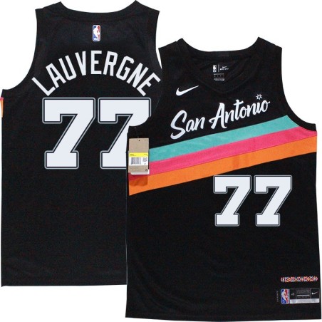 Spurs #77 Joffrey Lauvergne 2020-2021 City Edition Twill Jersey