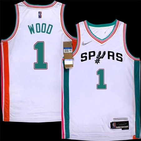 Spurs #1 Leon Wood 2021-2022 City Edition Twill Jersey