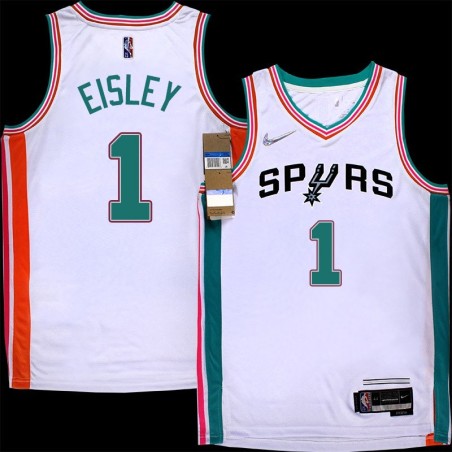 Spurs #1 Howard Eisley 2021-2022 City Edition Twill Jersey