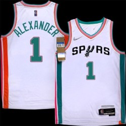 Spurs #1 Cory Alexander 2021-2022 City Edition Twill Jersey