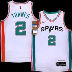 Spurs #2 Linton Townes 2021-2022 City Edition Twill Jersey