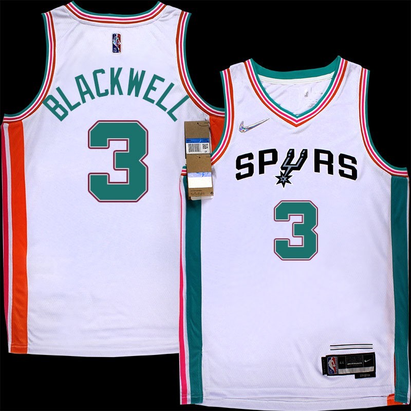 Spurs #3 Nate Blackwell 2021-2022 City Edition Twill Jersey