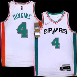 Spurs #4 Byron Dinkins 2021-2022 City Edition Twill Jersey