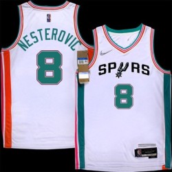 Spurs #8 Rasho Nesterovic 2021-2022 City Edition Twill Jersey