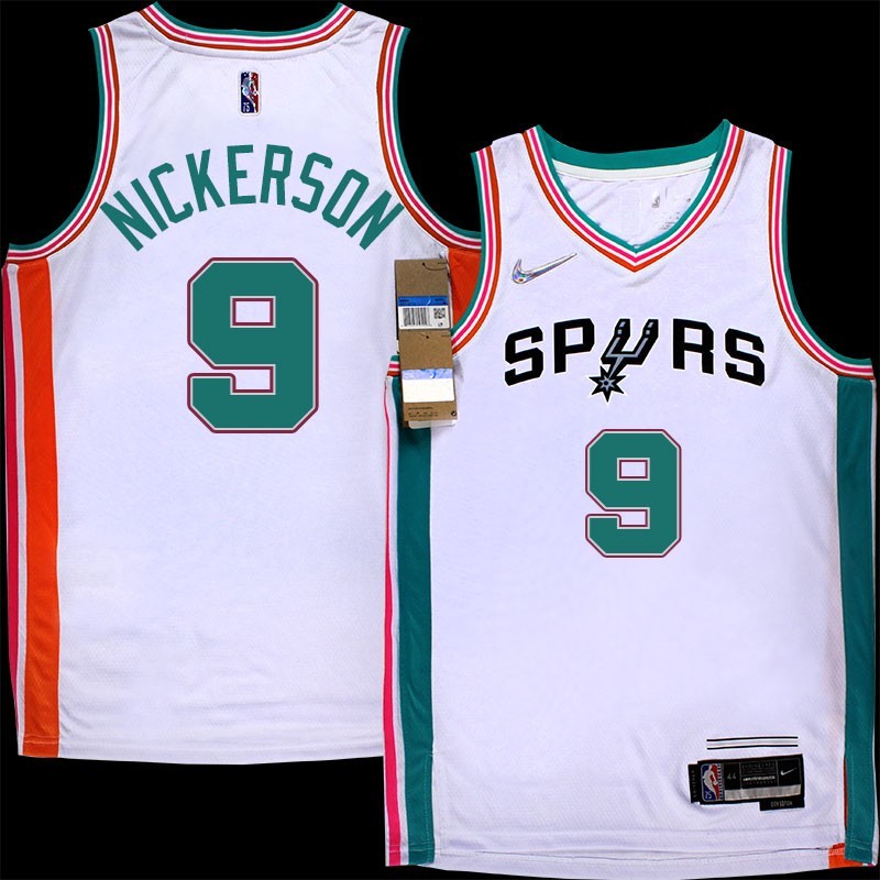 Spurs #9 Gaylon Nickerson 2021-2022 City Edition Twill Jersey