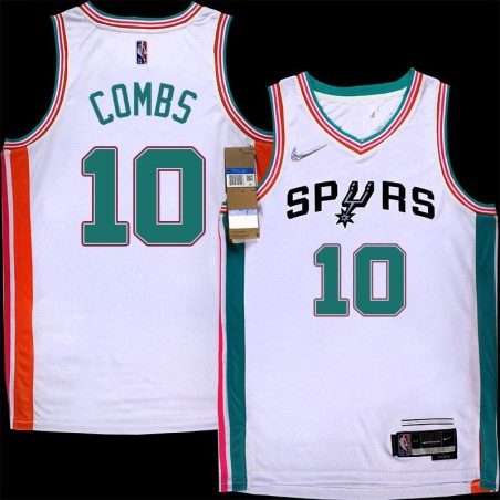 Spurs #10 Glen Combs 2021-2022 City Edition Twill Jersey