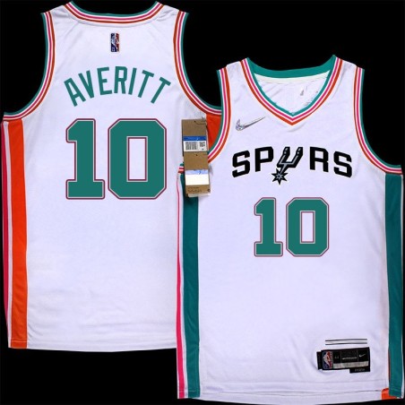 Spurs #10 Bird Averitt 2021-2022 City Edition Twill Jersey