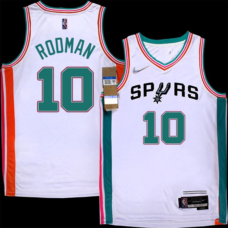 Spurs #10 Dennis Rodman 2021-2022 City Edition Twill Jersey