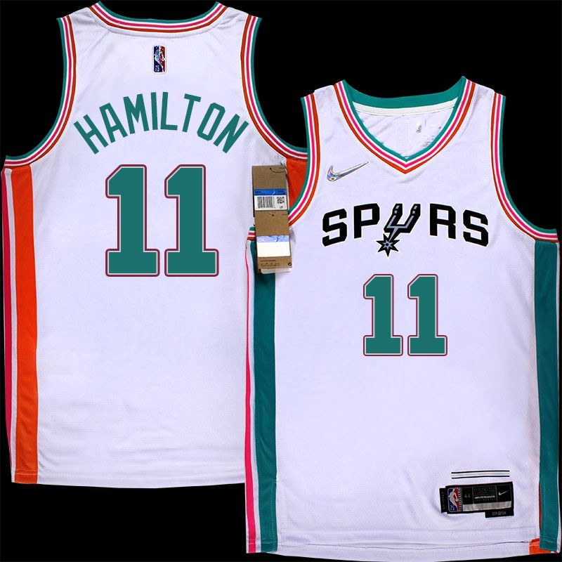 Spurs #11 Joe Hamilton 2021-2022 City Edition Twill Jersey