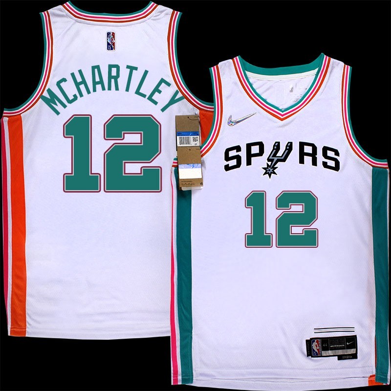 Spurs #12 Maurice McHartley 2021-2022 City Edition Twill Jersey