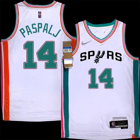 Spurs #14 Zarko Paspalj 2021-2022 City Edition Twill Jersey