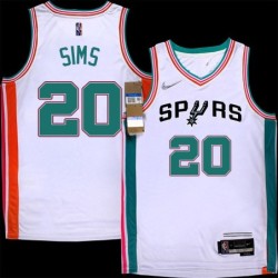 Spurs #20 Scott Sims 2021-2022 City Edition Twill Jersey