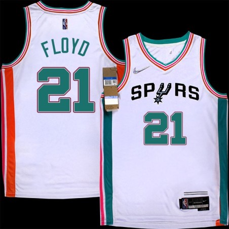 Spurs #21 Sleepy Floyd 2021-2022 City Edition Twill Jersey