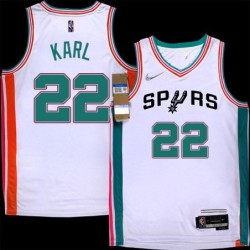 Spurs #22 George Karl 2021-2022 City Edition Twill Jersey