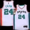 Spurs #24 Mack Calvin 2021-2022 City Edition Twill Jersey