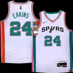 Spurs #24 Jim Eakins 2021-2022 City Edition Twill Jersey