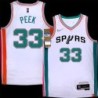 Spurs #33 Rich Peek 2021-2022 City Edition Twill Jersey