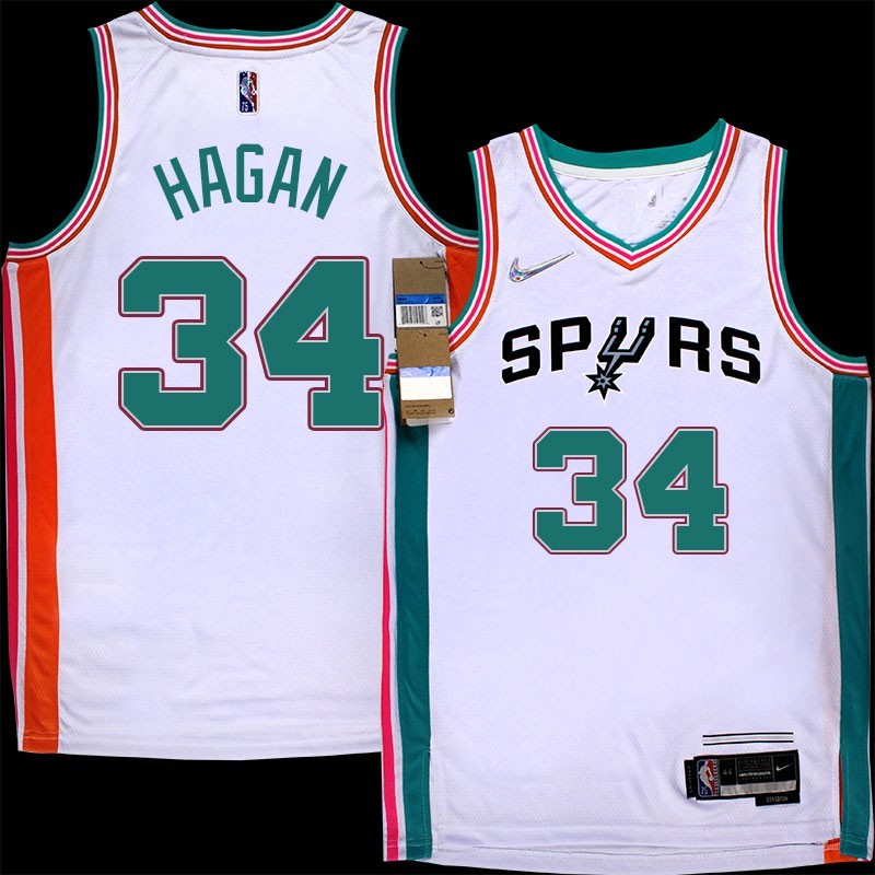 Spurs #34 Tom Hagan 2021-2022 City Edition Twill Jersey