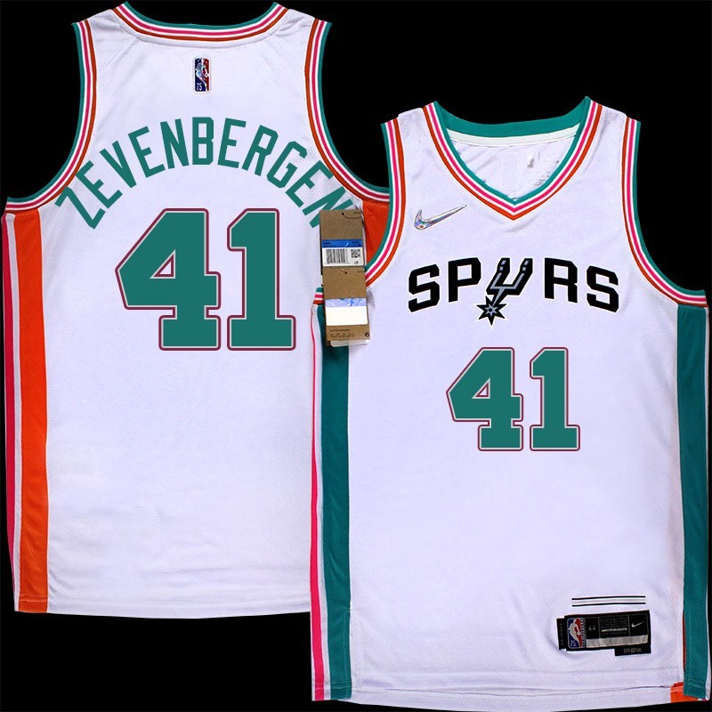 Spurs #41 Phil Zevenbergen 2021-2022 City Edition Twill Jersey