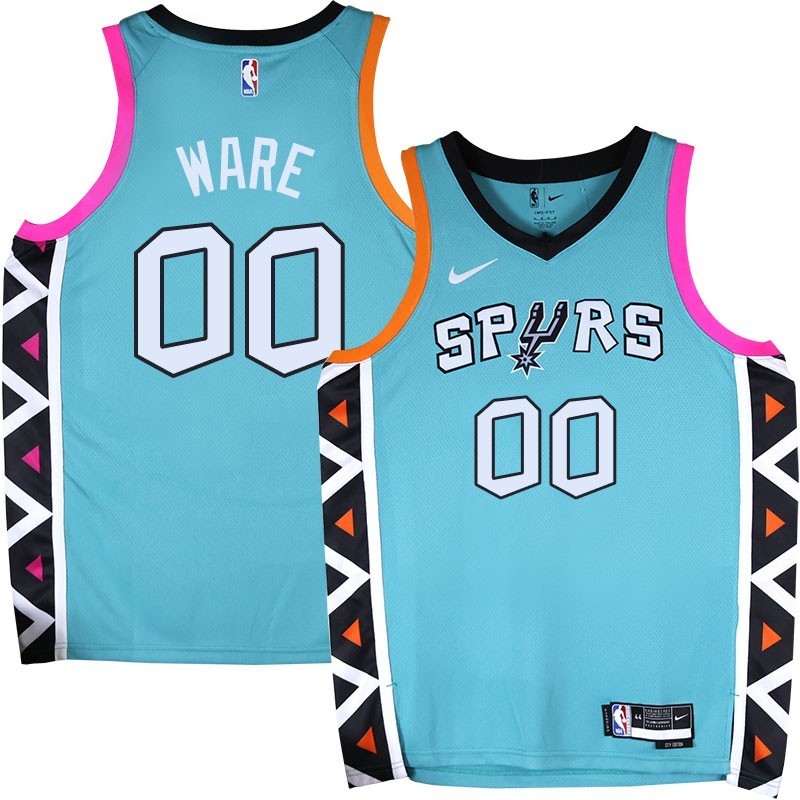 Spurs #00 Jim Ware 2022-2023 Green City Edition Twill Jersey