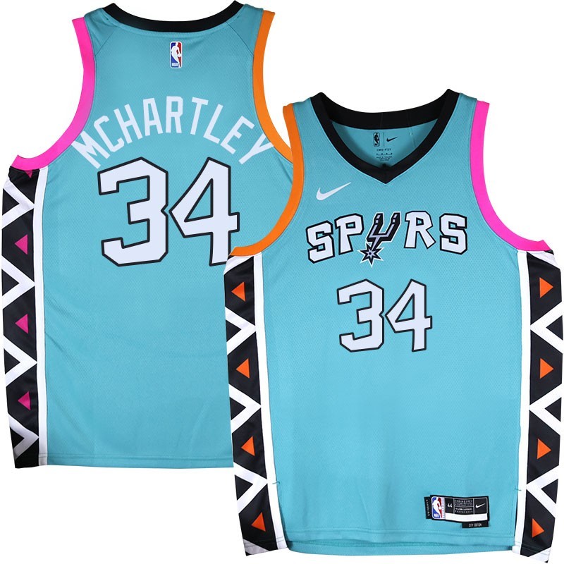 Spurs #34 Maurice McHartley 2022-2023 Green City Edition Twill Jersey