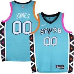 Spurs #00 Nick Jones 2022-2023 Green City Edition Twill Jersey