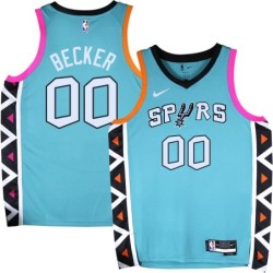 Spurs #00 Arthur Becker 2022-2023 Green City Edition Twill Jersey