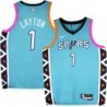 Spurs #1 Mo Layton 2022-2023 Green City Edition Twill Jersey