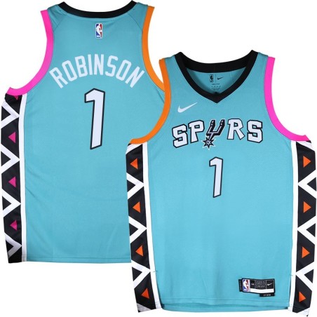 Spurs #1 Oliver Robinson 2022-2023 Green City Edition Twill Jersey