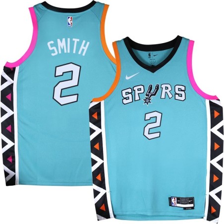 Spurs #2 Larry Smith 2022-2023 Green City Edition Twill Jersey