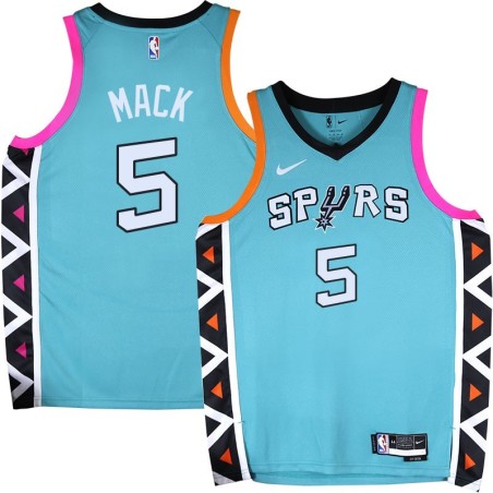 Spurs #5 Sam Mack 2022-2023 Green City Edition Twill Jersey