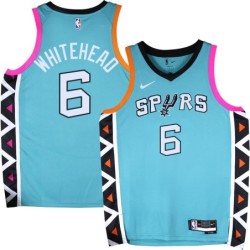 Spurs #6 Jerome Whitehead 2022-2023 Green City Edition Twill Jersey